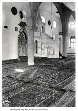 تعز مسجد القاسم من الداخل للمصور الالماني هيرمان بورشاردت